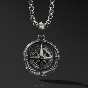 David Yurman MARITIME COMPASS pendant and 20” 3.6 mm box chain!